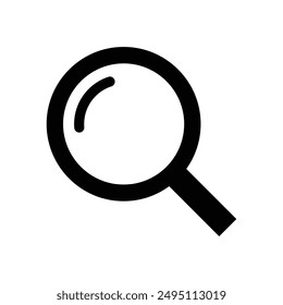 Magnifying glass, search icon vector 