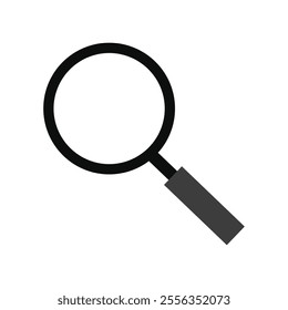 Magnifying glass search icon. Search icon vector, flat vector illustration, scan search symbol isolated. search symbol for web icons, zoom lens sign.