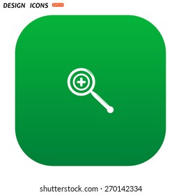 Magnifying glass. Search. icon. vector design