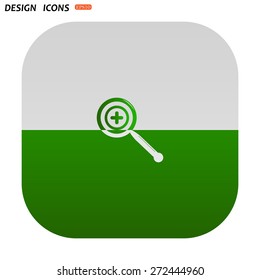 Magnifying glass. Search. icon. vector design