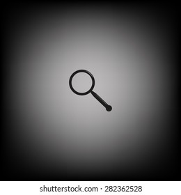 Magnifying glass. Search. icon. vector design