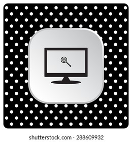 Magnifying glass. Search. icon. vector design