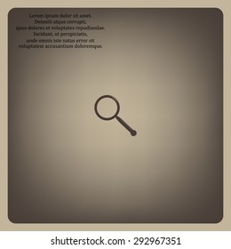 Magnifying glass. Search. icon. vector design