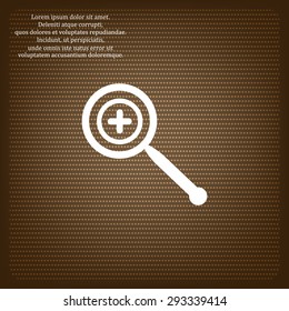 Magnifying glass. Search. icon. vector design