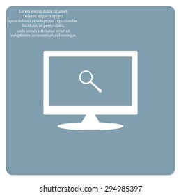Magnifying glass. Search. icon. vector design