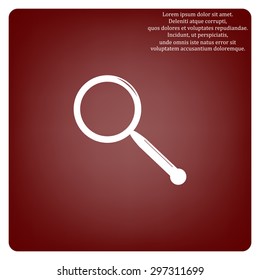 Magnifying glass. Search. icon. vector design