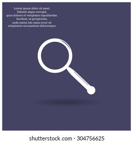 Magnifying glass. Search. icon. vector design