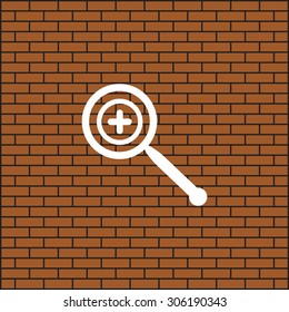 Magnifying glass. Search. icon. vector design