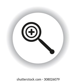 Magnifying glass. Search. icon. vector design