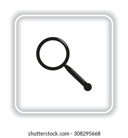 Magnifying glass. Search. icon. vector design