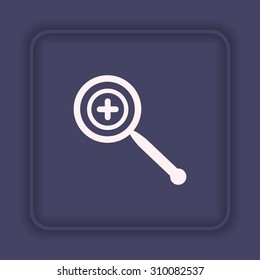 Magnifying glass. Search. icon. vector design
