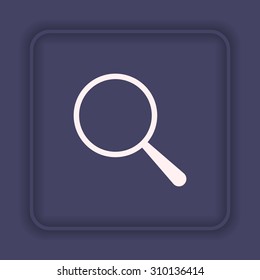 Magnifying glass. Search. icon. vector design