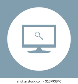 Magnifying glass. Search. icon. vector design