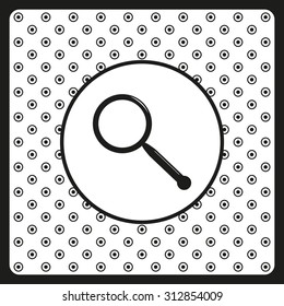 Magnifying glass. Search. icon. vector design