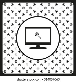Magnifying glass. Search. icon. vector design