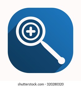 Magnifying glass. Search. icon. vector design