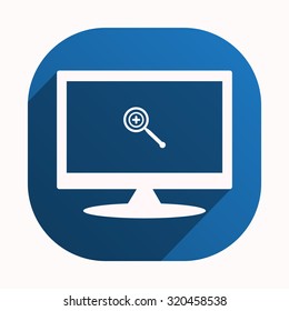 Magnifying glass. Search. icon. vector design