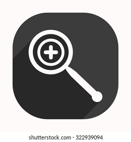 Magnifying glass. Search. icon. vector design