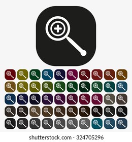 Magnifying glass. Search. icon. vector design