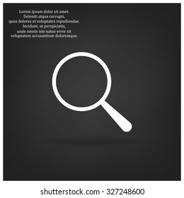 Magnifying glass. Search. icon. vector design