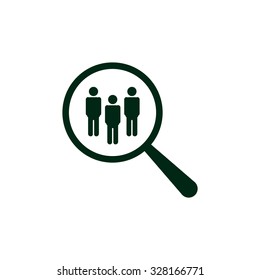 Magnifying glass. Search. icon. vector design