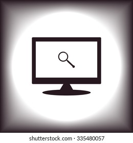 Magnifying glass. Search. icon. vector design
