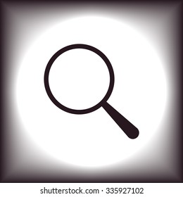 Magnifying glass. Search. icon. vector design