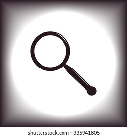 Magnifying glass. Search. icon. vector design