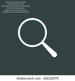 Magnifying glass. Search. icon. vector design
