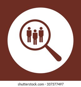 Magnifying glass. Search. icon. vector design