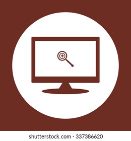 Magnifying glass. Search. icon. vector design