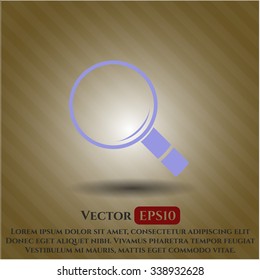 Magnifying glass, search icon vector illustration