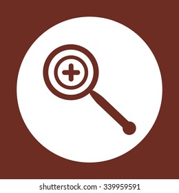 Magnifying glass. Search. icon. vector design