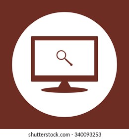 Magnifying glass. Search. icon. vector design