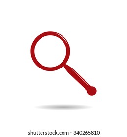 Magnifying glass. Search. icon. vector design