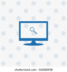 Magnifying glass. Search. icon. vector design