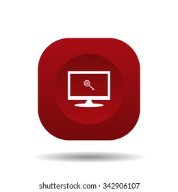 Magnifying glass. Search. icon. vector design