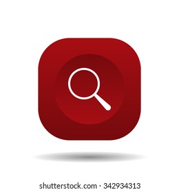 Magnifying glass. Search. icon. vector design