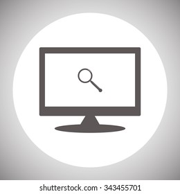 Magnifying glass. Search. icon. vector design