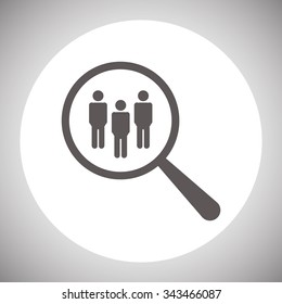 Magnifying glass. Search. icon. vector design