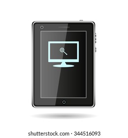 Magnifying glass. Search. icon. vector design