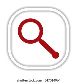 Magnifying glass. Search. icon. vector design