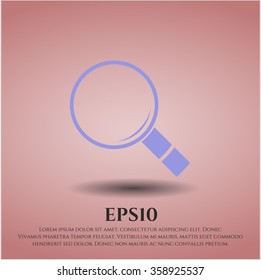 Magnifying glass, search icon vector illustration