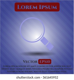 Magnifying glass, search icon vector illustration