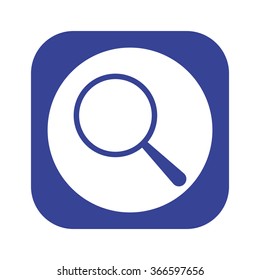 Magnifying glass. Search icon, vector illustration. Modern design. Flat design style