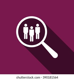 Magnifying glass. Search. icon. vector design