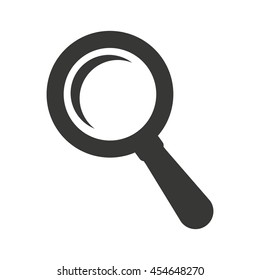 magnifying glass search icon vector isolated graphic