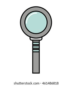 magnifying glass search icon vector isolated graphic