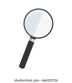 magnifying glass search icon vector isolated graphic