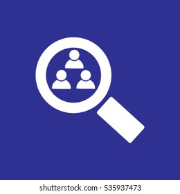 Magnifying glass. Search. icon. vector design